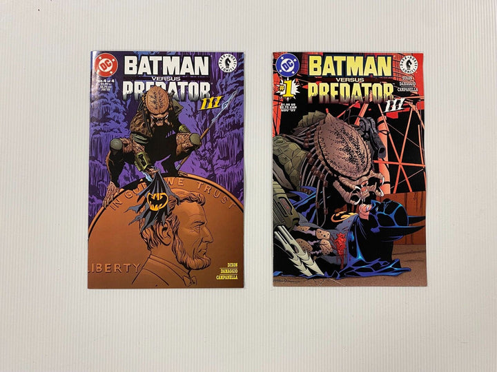 DC Darkhorse Batman vs Predator III 1-4 comics 1997 VF/NM