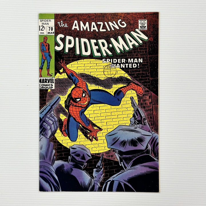 Amazing Spider-Man #70 1968 VF/NM Cameo of Vanessa Fisk Cent Copy Pence Stamp
