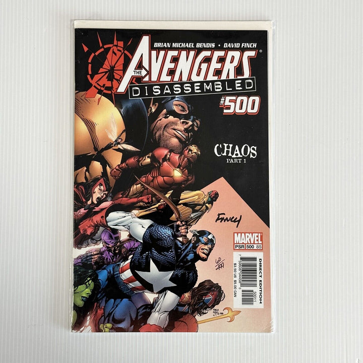 Avengers Disassembled #500 2005 Dynamic Forces Signed by David Finch 60/499