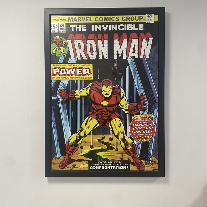 Stan Lee Signed: Invincible Ironman #69 Box Canvas, 3/9 Framed