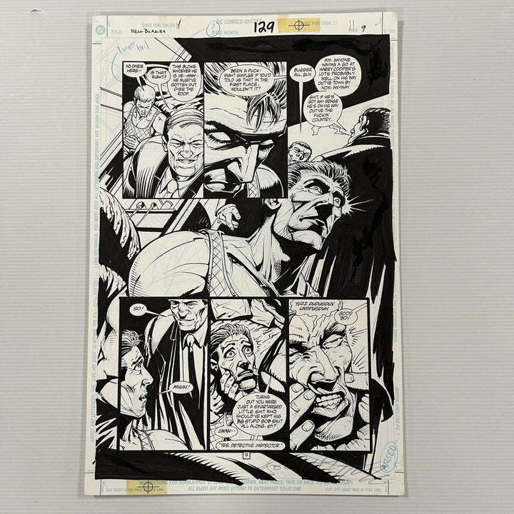 Original Artwork for Hellblazer #129 Page 9 by John Higgins DC Comics