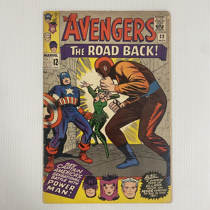 The Avengers #22 1965 VG 2nd Appearance Of Power Man Cent Copy
