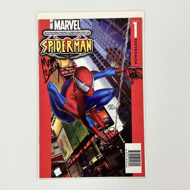 Ultimate Spider-Man #1 KB Toys Reprint 2001 Dynamic Forces Signed by Mark Bagley