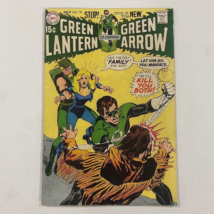 Green Lantern / Arrow #78 1970 FN Cent Copy Pence Stamp Neal Adams