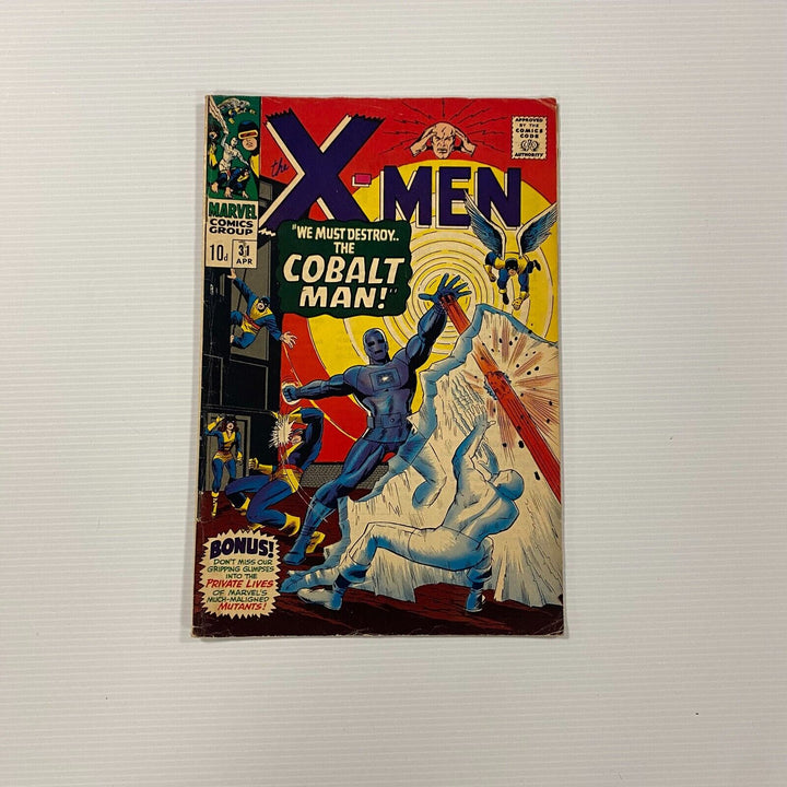 X-Men #31 1967 VG 1st appearance Cobalt Man Pence Copy