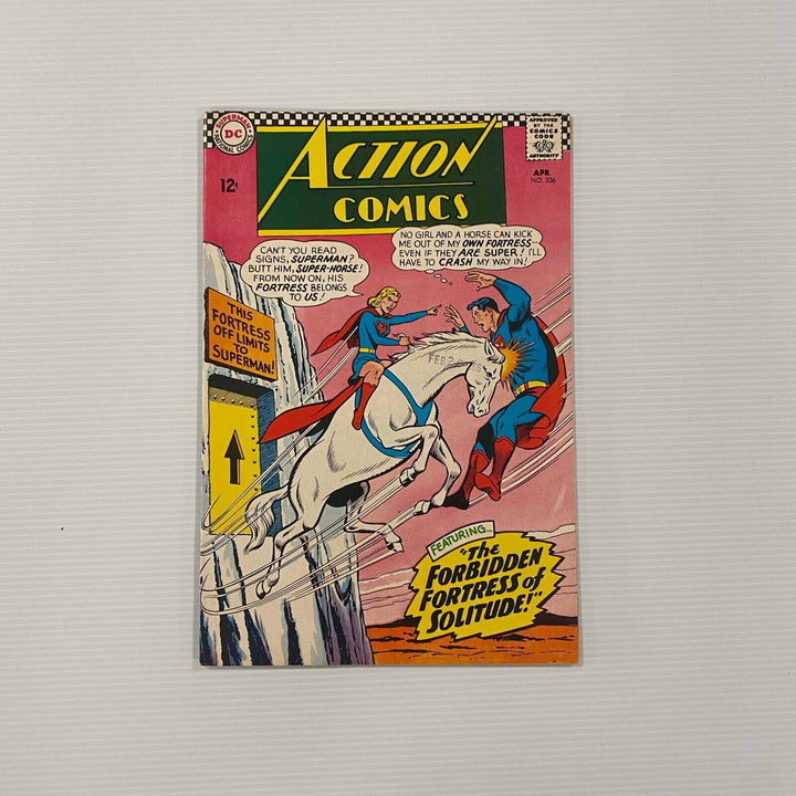 Action Comics #336 1966 FN/VF Cent Copy Date Stamp on Front