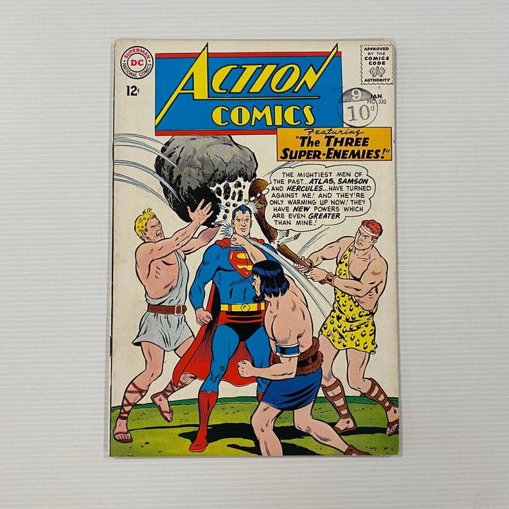 Action Comics #320 1965 FN+ Cent Copy Pence Stamp