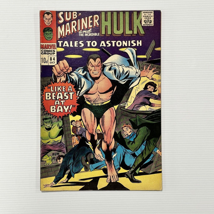 Tales to Astonish Sub-Mariner and Incredible Hulk #84 1966 FN Pence Copy