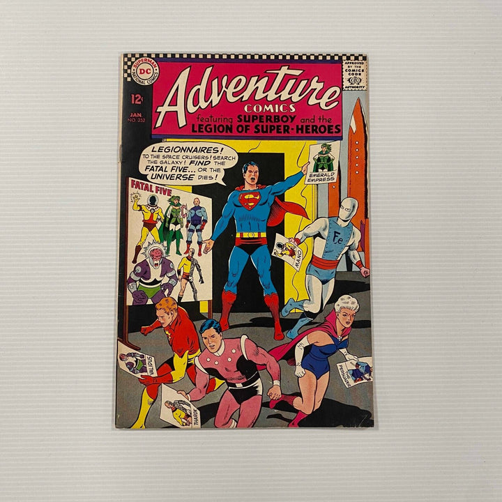 Adventure Comics #352 1967 FN 1st Appearance of Fatal Five Cent Copy