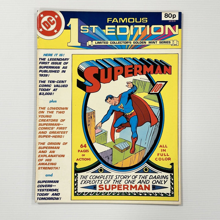 DC Famous First Edition Superman #1 1979 VF Pence Copy