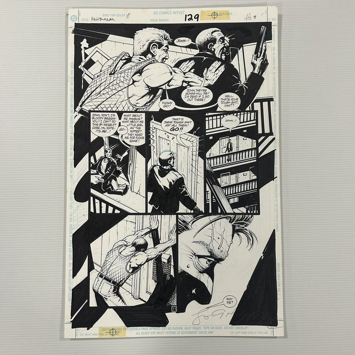 Original Artwork for Hellblazer #129 Page 11 by John Higgins DC Comics