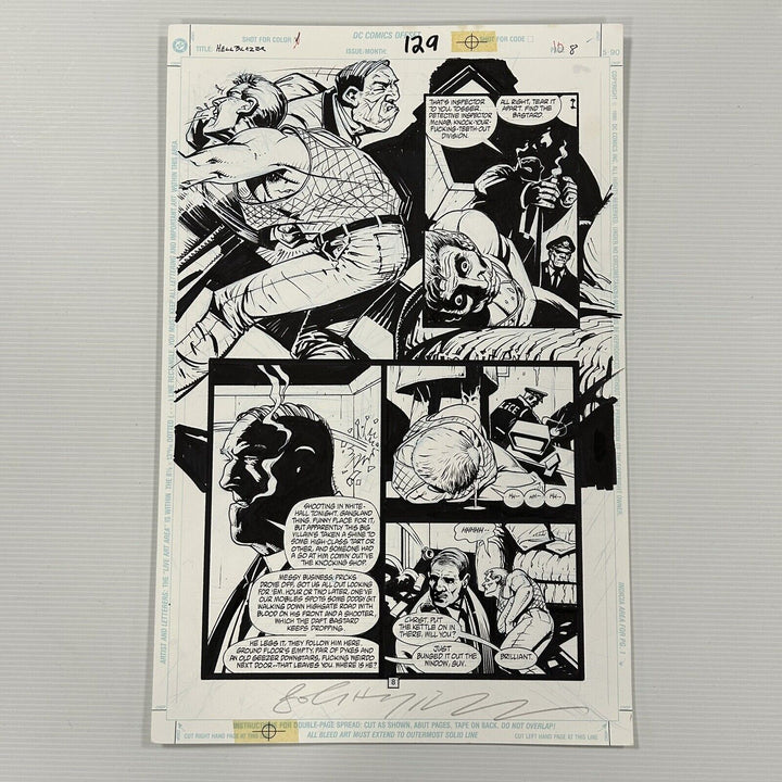 Original Artwork for Hellblazer #129 Page 8 by John Higgins DC Comics
