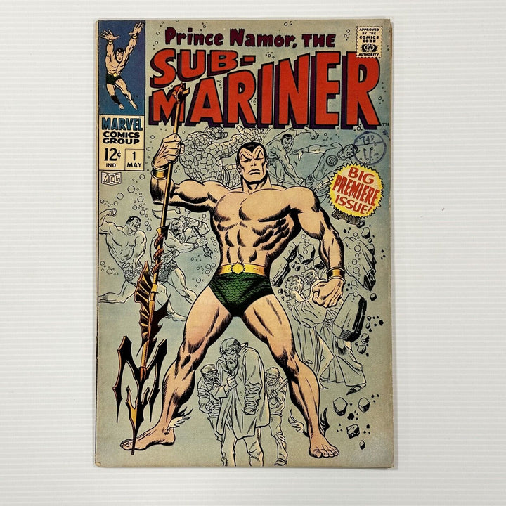 Sub-Mariner #1 1968 FN- Cent Copy Pence Stamp