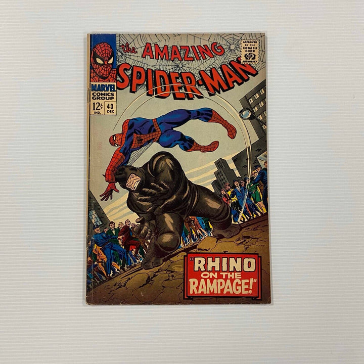 Amazing Spider-Man #43 1966 VG+ 2nd appearance of Rhino Cent Copy