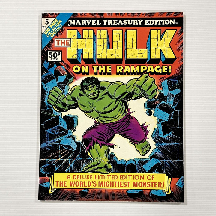 The Hulk on the Rampage Marvel Treasury Edition #5 1975 VF+ Pence Copy
