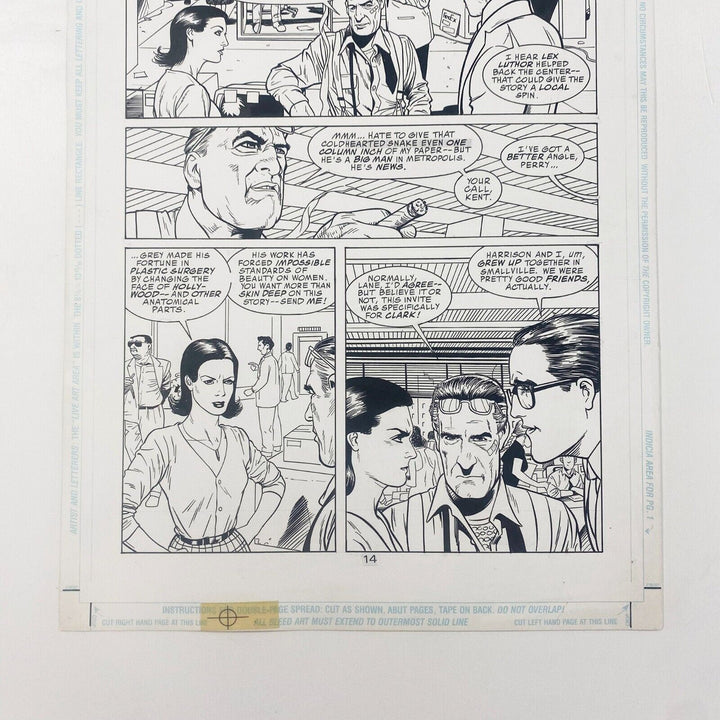 Dave Taylor Original Artwork for DC's World’s Finest page 14 of issue #1