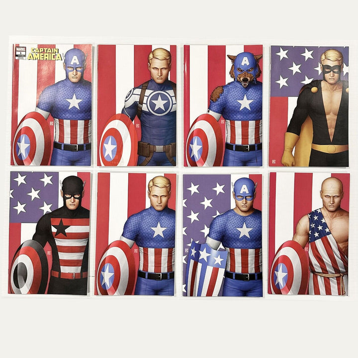 Captain America #1 2016 VF/NM Midtown Comics X8 variants NYC Exclusive