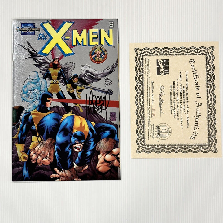 X-Men #1 Chromium Classics 1998 NM Signed Adam Kubert COA Dynamic Forces