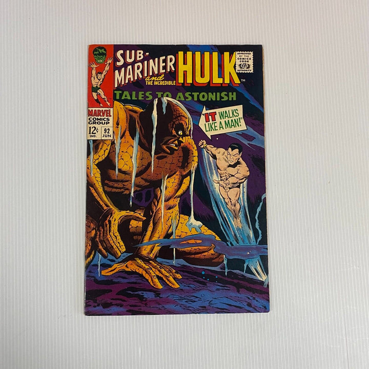 Tales to Astonish Hulk Sub-Mariner #92 1968 VF/NM Cent Copy