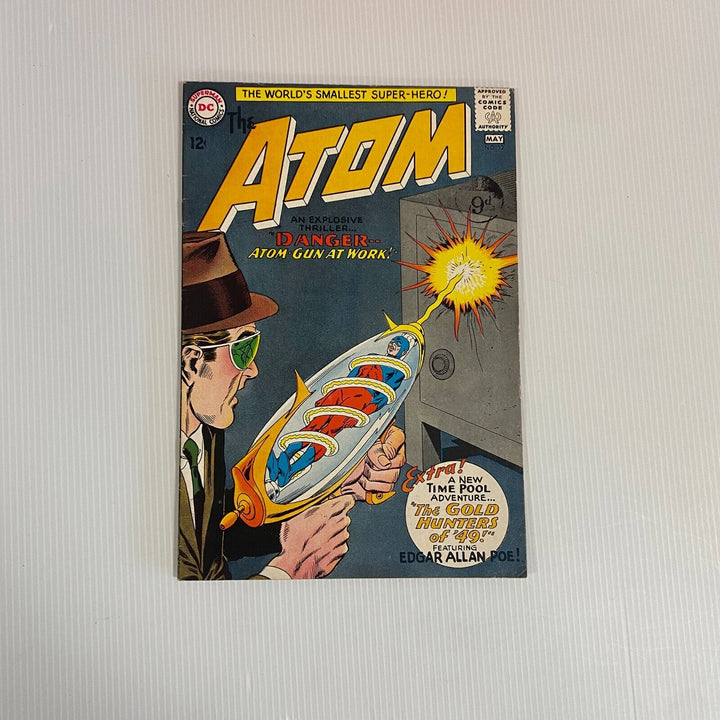 DC Comics The Atom #12 1963 FN Cent Copy Pence Stamp