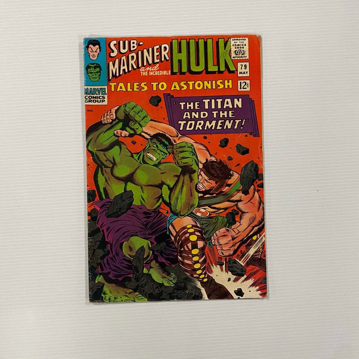 Tales to Astonish Sub-Mariner and Incredible Hulk #79 1966 VG Hulk vs Hercules