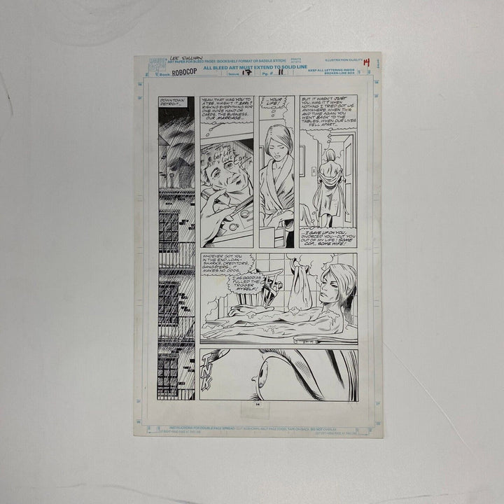 Lee Sullivan Original Art for Marvel's Robocop #17 Page 11