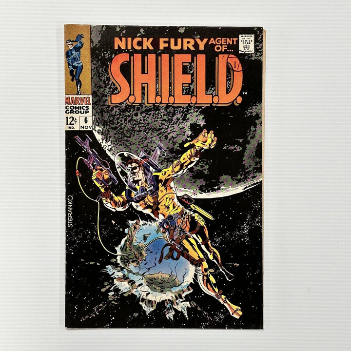 Nick Fury Agent of S.H.I.E.L.D  #6 1968 FN+ Cent Copy Pence Stamp Steranko Cover