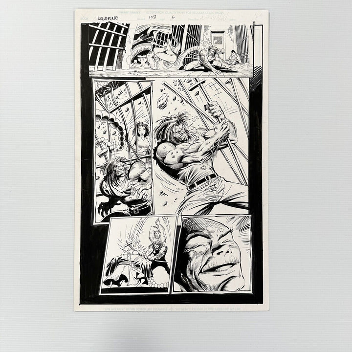 Original Artwork for Marvel Wolverine #108 Page 6 by Anthony Winn 1996