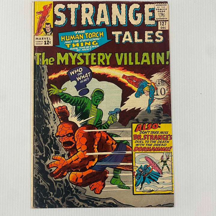Strange Tales #127 1964 VG Cent Copy Pence Stamp