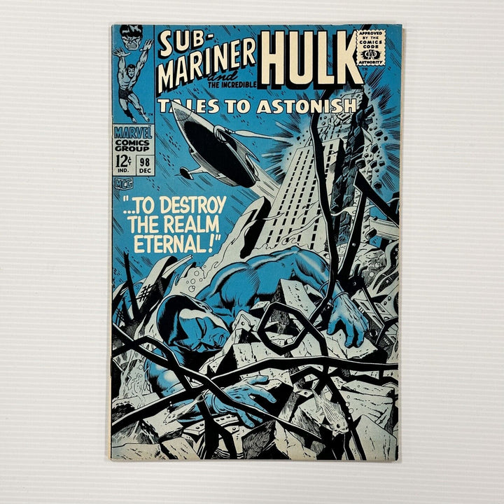 Tales to Astonish  Sub-Mariner & The Hulk #98 1967 FN+ Cent Copy