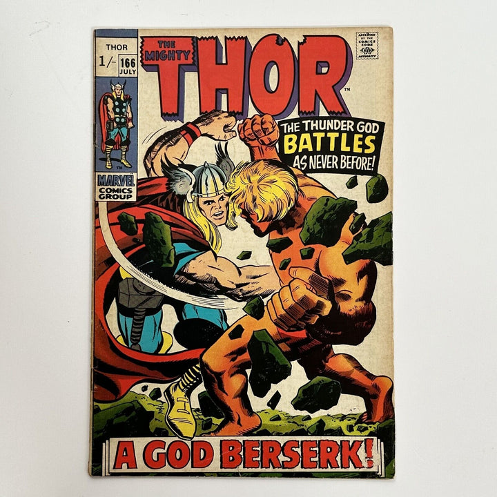 Thor #166 1969 VG+ 2nd Appearance of HIM (Adam Warlock) Pence Copy