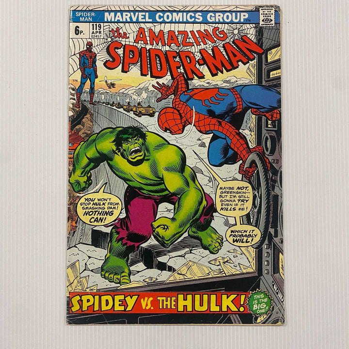 Amazing Spider-Man #119 1973 VG+ƒ Pence Copy