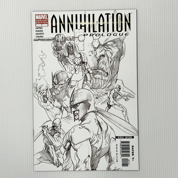 Marvel Annihilation Prologue #1 Variant Edition 1:35 Dell Otto Sketch cover 2006