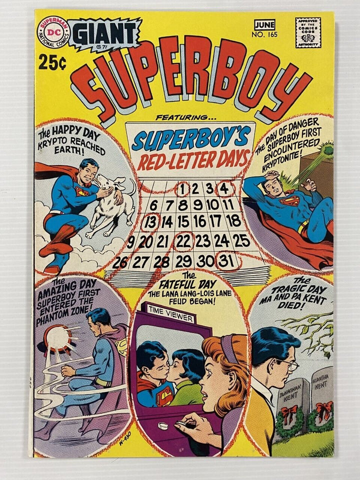 DC Giant Superboy #165 1970 NM- Raw Comic