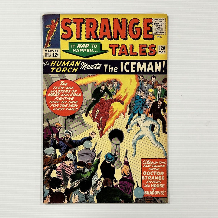 Strange Tales #120 1964 VG+ 1st Iceman and Human Torch crossover Cent Copy