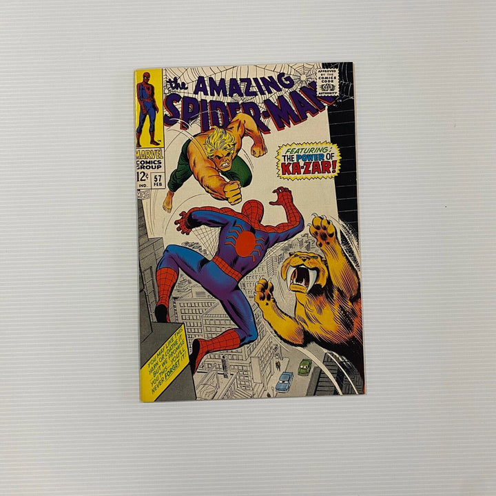 Amazing Spider-Man #57 1967 VF/NM Cent Copy Pence Stamp