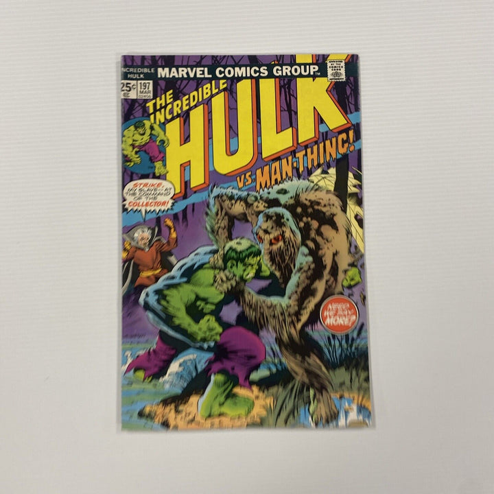Incredible Hulk #197 1976 FN/VF Iconic Bernie Wrightson Hulk v Man Thing Cover