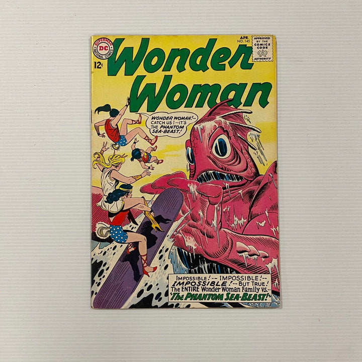 Wonder Woman #145 1964 FN- Cent Copy Full Page Ad Hawkman for #1