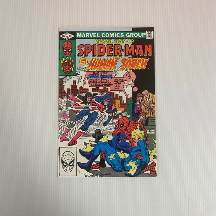 Marvel Team-Up Spider-Man Human Torch #121 1981 VF/NM Frog-Man Cent Copy
