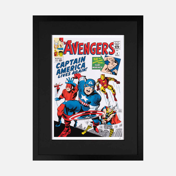 Marvel Superheroes 2022: The Avengers #4 Signed Giclée Print Framed