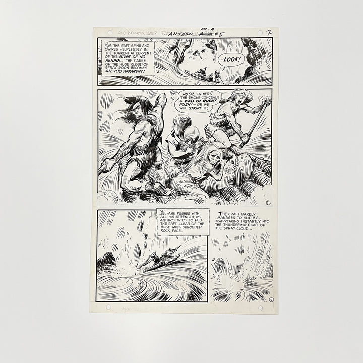 Howard Post Original Artwork for Anthro #5 Page 2 DC Comics 1969