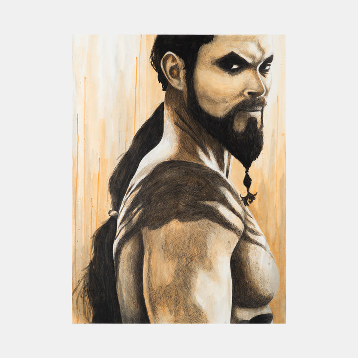 Khal Drogo (Game of Thrones) Original Artwork by Becky Knapp