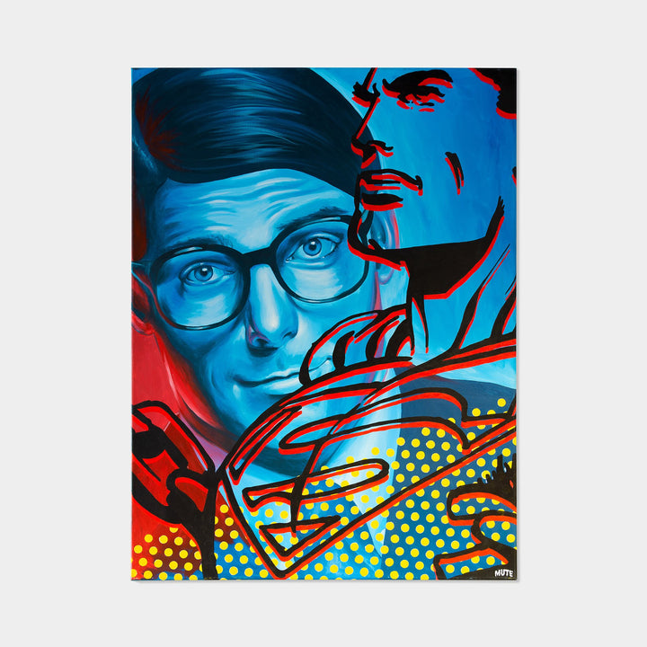 Clark Kent is Superman Oil Painting By MUTE - worldofsuperheroesuk