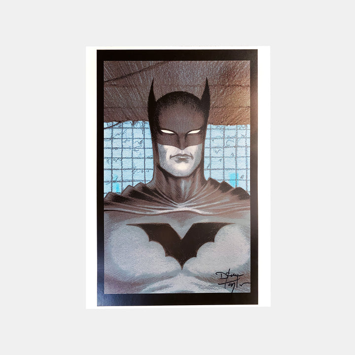 Dave Taylor Signed Original Art Print Batman Portrait