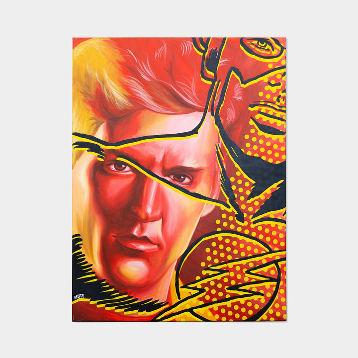 Wally West is The Flash Oil Painting By MUTE - worldofsuperheroesuk