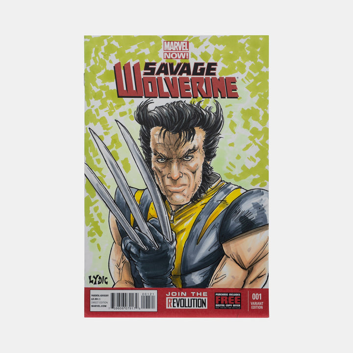 Savage Wolverine Sketch Cover Original Art Framed by Steve Lydic