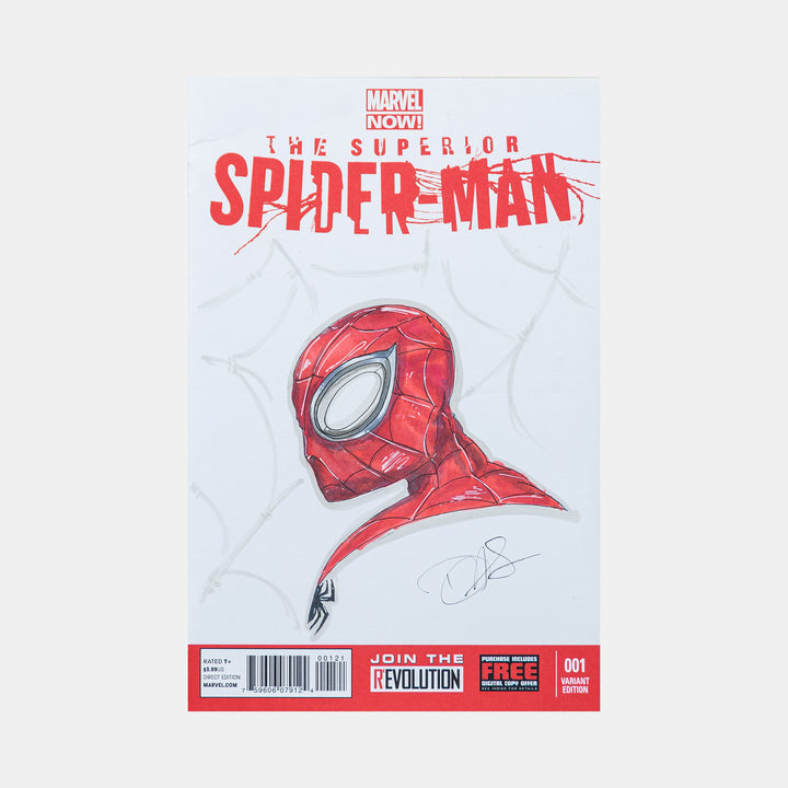 The Superior Spider-Man by Danny Hass Sketch Cover - worldofsuperheroesuk