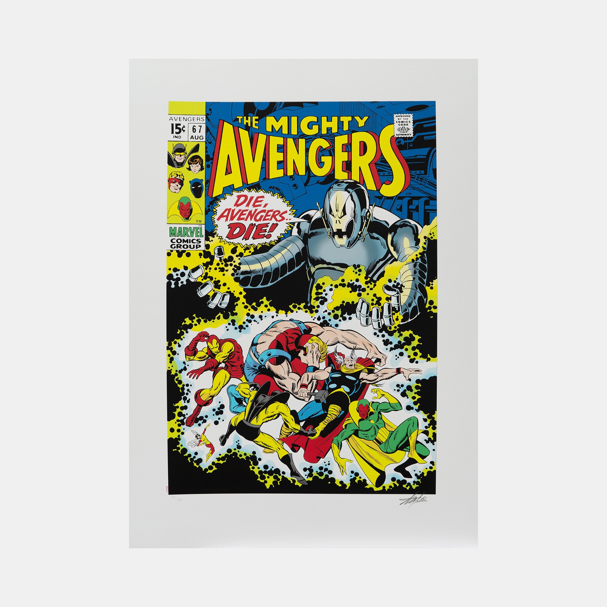 Marvel Superheroes: 12 Prints Edition #54 Signed by Stan Lee (2014)