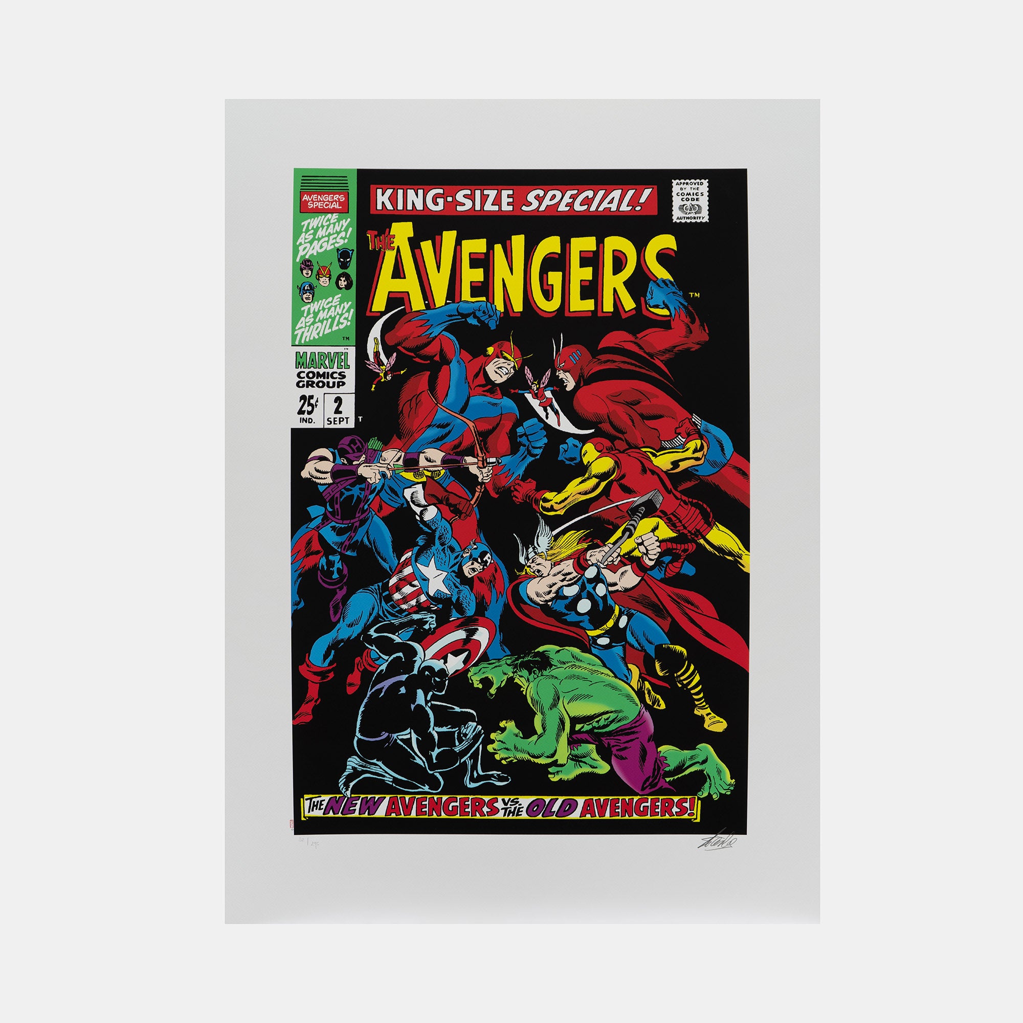 Marvel Superheroes: 12 Prints Edition #54 Signed by Stan Lee (2014)