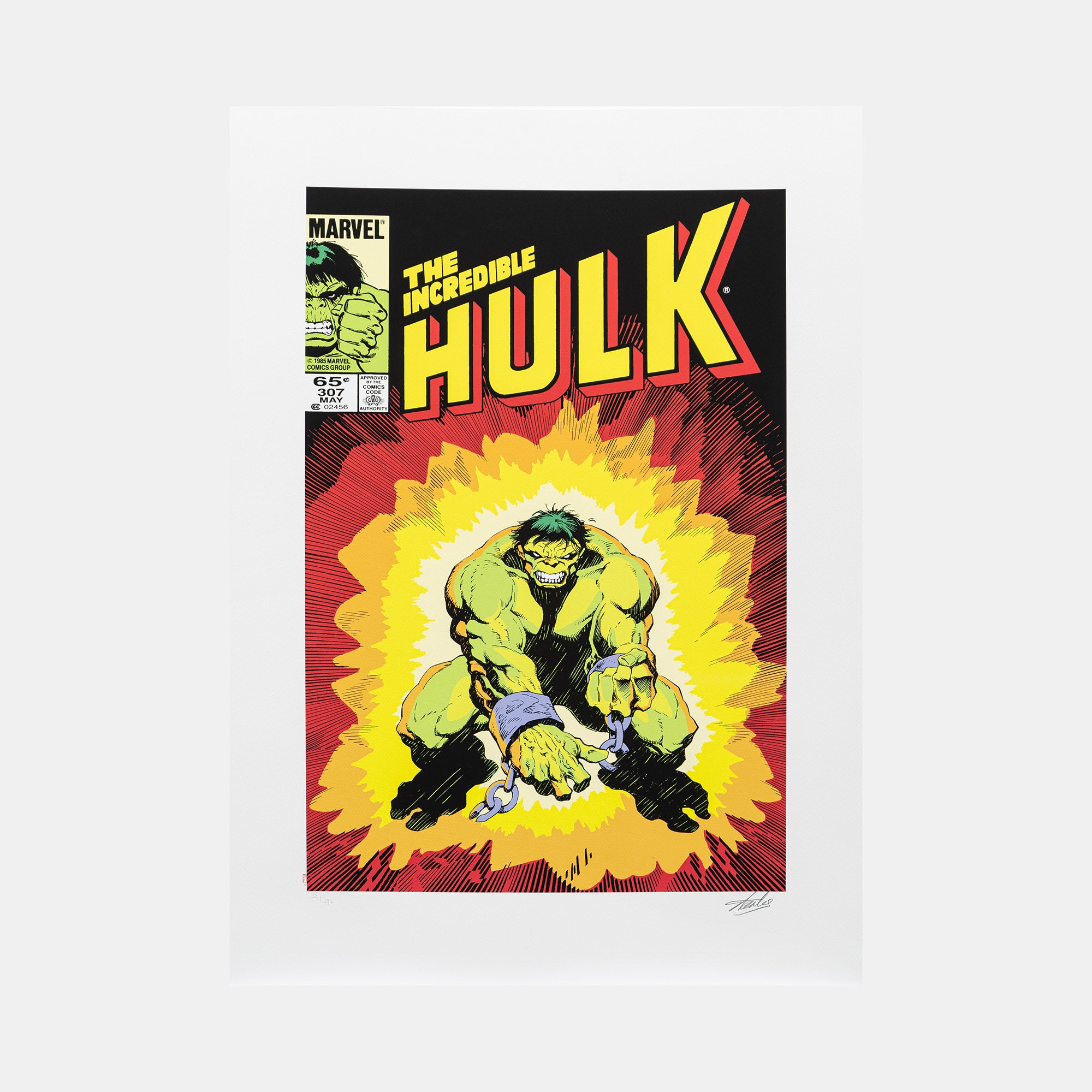 Marvel Superheroes: 12 Prints Edition #54 Signed by Stan Lee (2014)